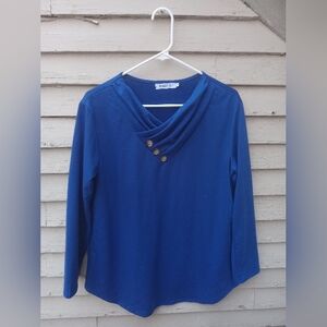 MISSLOOK Navy Blue Blouse